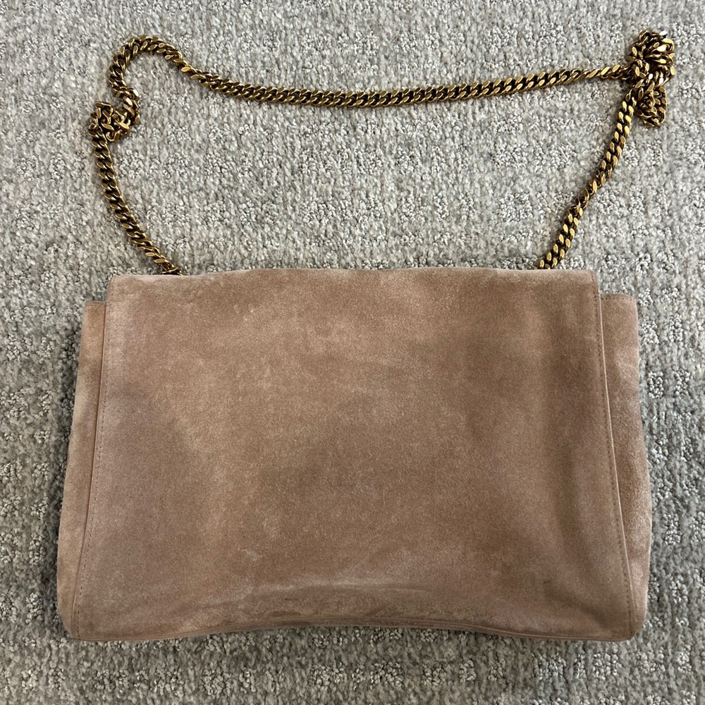 Saint Laurent Kate Crossbody Tan Suede Suede Bag-Reversible - Picture 10 of 10